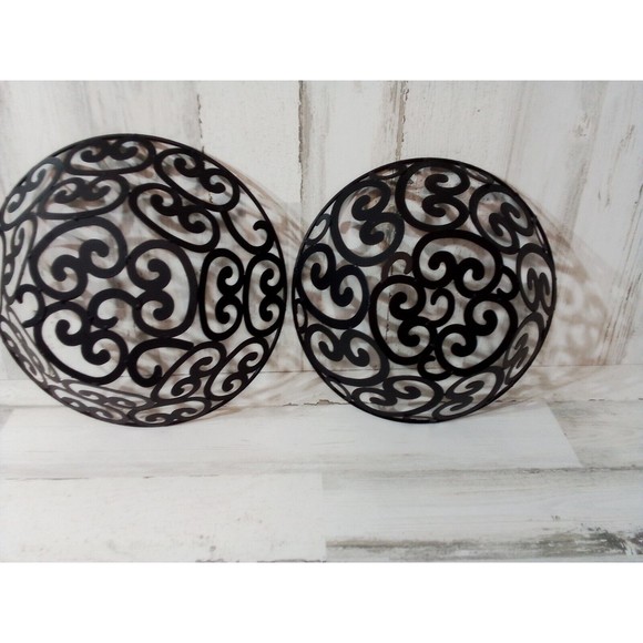 Beautiful Decorative Black Baskets Set Of 2 Heavy Duty Multi-use - Picture 16 of 16